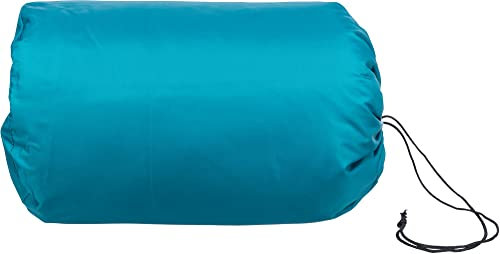 TRIXIE platzsparender und zusammenrollbarer Schlafsack für Hunde mit Reißverschluss, wasserabweisend, 70 × 95 cm, Petrol/Grau - 37275