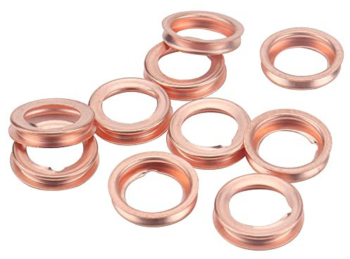 10PCS Metall Ölablassschraube Crush Washer, Ölablassschraube Dichtungen Dichtung Ersatz für Nissan Infiniti, 11026-01M02,11026-JA00A