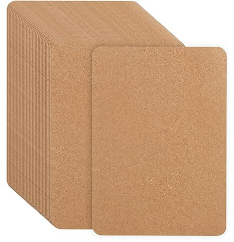 100 Stück A6 Kraftpapier Karten, 14,8 x 10,5 cm Karteikarten A6 Blanko Postkarten Karten zum Selbstgestalten 250g/m² Kraftkarton für DIY Kreative Bastelprojekte Hochzeitskarte (Braun)