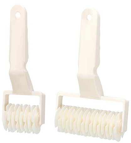 MUNEFE Enrejado De Masa, Cortador De Masa De Pan, Rodillo De Masa De Hojaldre Para Galletas, Para Herramientas De Pastel De Pan De Pastel De Galleta De Cocina(Large + Small)