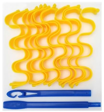 Rulos Para El Pelo Rizador de pelo sin calor, 12 Uds., rodillos for el cabello sin calor, rizos suaves, varillas rizadoras, varillas for permanente, formadores de ondas, herramientas de peinado Rulos