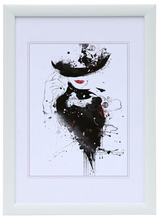 Kunststoffrahmen Klarglas Bilderrahmen Frame Foto Collage Portraitrahmen Glasscheibe PS-1: Farbe: Weiß | Format: 40x50