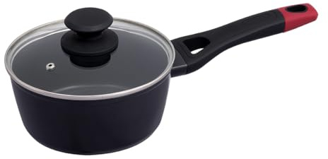 Pyrex - Stieltopf mit Deckel Optima+ Aluminium – für alle Herdarten einschließlich Induktion – Antihaftbeschichtung ohne PFAS – Ultra kratzfest – spülmaschinenfest – Soft-Touch-Griff (Ø 20 cm)