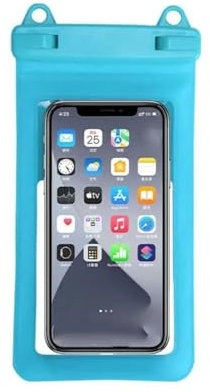 XFYESL Tauchtasche wasserdichte Telefon Fall Schwimmen Taschen wasserdichte Tasche Handy Tasche PV Abdeckung wasserdichte Gepäcktasche(Light Blue)