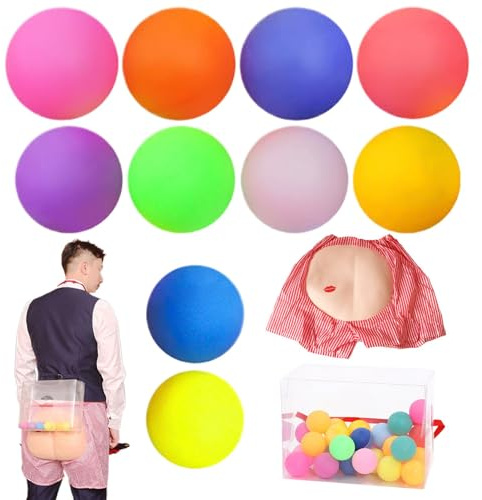 Qikam Family Pong Shake Box -Spiel, Shaking Swing Balls Game Set | Pong Battle Game Accessoires für Erwachsene | Lustige Erwachsene Pingpong -Kampfaktivität für Kinder, Kinder, Frauen, Männer