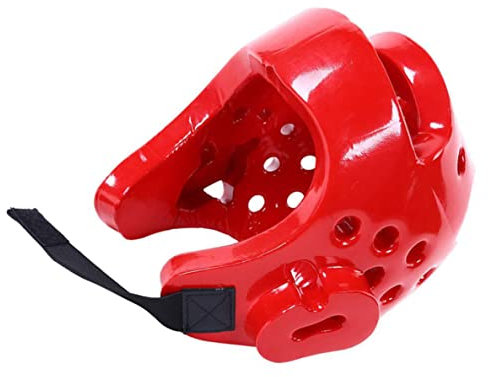 SunaOmni Box-Kopfschutz Kickbox-Kopfbedeckung Kampftraining Schutzausrüstung für Erwachsene Kinder Rot M Kinder-Boxhelm Sparring-Helm Boxhelm