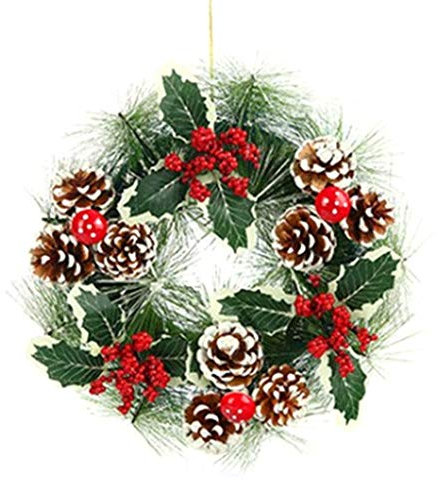 LfrXtra Weihnachtskranz Hängende Haustür Wandbaum Oramentkünstige Tischongirlande Für Partydekoration