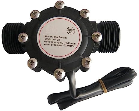 PJKTBEYI YF-G1 DN25 Sensore di Flusso d'Acqua Hall Misuratore di Portata for Aria condizionata centralizzata Piscina Flussostato d'Acqua G1 Pollici 1 Pezzo