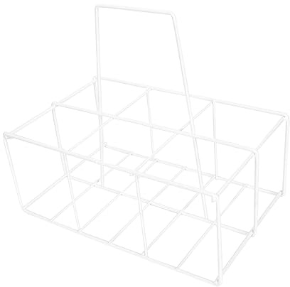 Gatuida Portable Milk Bottle Holder Iron Craft Bottle Rack Handle for Kitchen Storage and Doorstep Milk