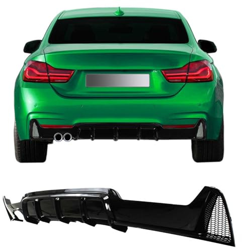 JOM Heckdiffusor Spoilerlippe kompatibel mit BMW 4er F32 F36 Bj 2013-2020 schwarz glänzend