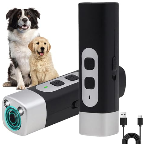 CHENRI Ruhemeister Pro - Schonendes Ultraschall, Ruhemeister Hund, Anti-Bell-Gerät für Hunde mit Taschenlampe, Ruhemeister Pro – 2026 Schonendes -Training für Ruhiges Zuhaus (Schwarz)