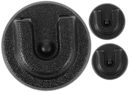 Supporto Microfono Rotondo Manopola in Pvc Nero 3 Pezzi | Auto e Motorbike, Presa Sicura, Clip per Radio Cb, Accessori di Montaggio