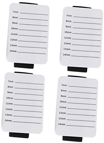 Gogogmee 4 pièces Palette Porte-cils Blanc Acrylique pour Extension Cils Professionnel avec Graduation Outil pour Débutants et Experts Pose Extensions