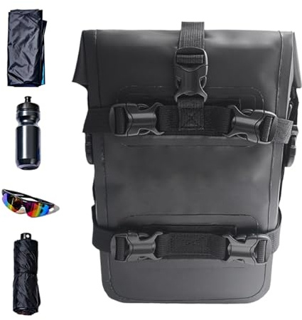 Générique Custodia di protezione per barra da moto, attrezzatura impermeabile, borsa da sella per viaggi a lunga distanza, avventura all'aria aperta, viaggio su strada, weekend, campeggio, guida