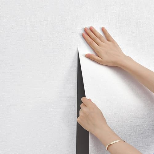 Selbstklebende Tapeten-Rolle - Dämmtapete für Innenwände 7mm, Isoliertapete - Wärmetapete Selbstklebend Wandverkleidung für Abblätternde/Feuchte Wände, Heimdekoration(Weiß,50 x 2000 cm)