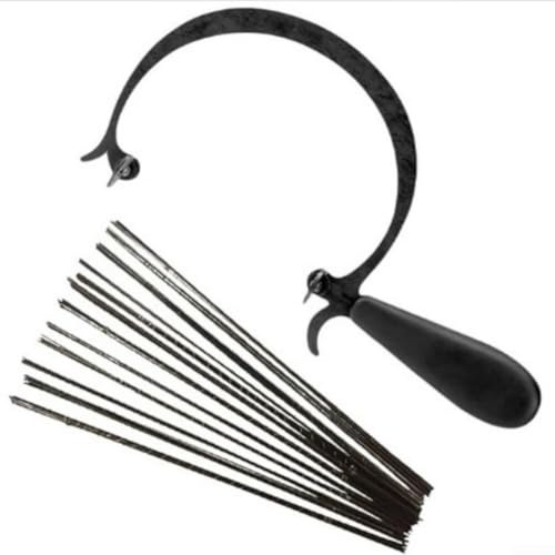 Sega curva di tipo C con telaio in lega, lunghezza della lama regolabile, manico in gomma curva, viti rinforzate e caratteristiche antiscivolo per gioielli e artigianato