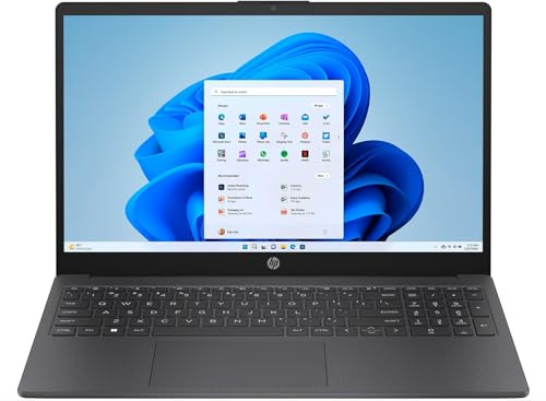 HP Laptop 15-fd0066na 15.6” FullHD – Intel Core i7-1355U(10 Cores, 1.7/5.0GHz), 512GB PCIe Gen 4.0x4 NVMe, 16GB DDR4, WIFI 6 & BT 5.3, HD Webcam, UK Keys, Stereo Speakers, Windows 11 Home (Renewed)