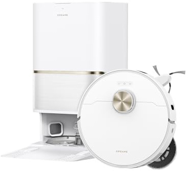 dreame L50 Ultra AE Robot Vacuum and Mop 100-Day Auto-Empty and Self-Cleaning High Heat Mop, 28,000Pa Suction, Corner-to-Edge Deep Cleaning, Detangling Brush