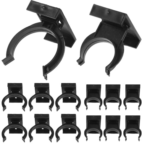 CORHAD 20 Pezzi Clip Zoccolo Cucina Ganci Zoccolo Cucina Plastica Nera per Rialzo Altezza e Protezione Pavimento e Mobili Accessori per Mobili