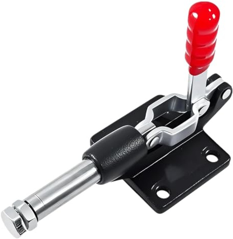 KangTeer Push Pull Toggle Clamp 90 Degree,500Lbs Capacity 32mm Plunger Stroke Quick Release Adjustable Clamp for Woodworking Jigs and Fixtures,Welding,Crosscut Sled,CNC