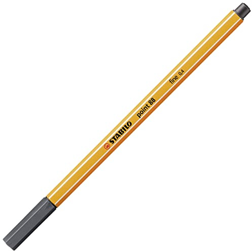 STABILO - Fineliner - point 88 - Einzelstift - schwarzgrau