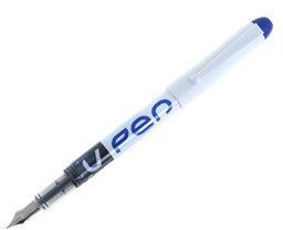PILOT 11120 V Pen Fountain Pen Medium Nib Disposable Regulator Liquid Ink Visible Blue