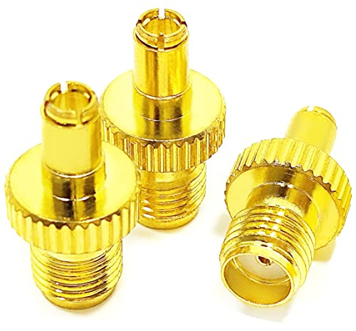 Greluma 3 Stk SMA Buchse auf TS9 Stecker RF Koax Stecker Adapter