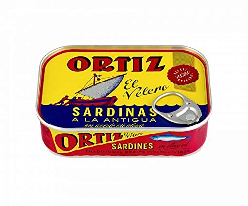 Sardinas a la antigua en aceite de oliva 140g Ortiz (Pack de 20 unidades)