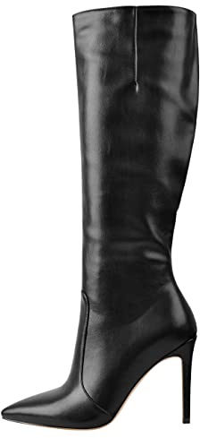 Only maker Damen Klassische Stiefel Spitze Kniehohe High Heels Stiletto Boots