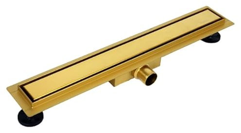 KOLMAN Duschrinne Bodenablauf Komplettset DUPLEX NEXT 100 cm Gold Duschablauf Abflussrinne Dusche