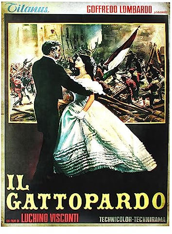 KUSTOM ART Poster da Parete Serie Locandine Film Famosi (Il Gattopardo) Senza Cornice. Stampa Artistica su Carta Patinata 40x30 cm