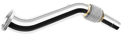 fmic.eu PERFORMANCE Downpipe für BMW E60 E61 525d 530d M57N 2002-2007 Edelstahl Performance Upgrade reduziert Abgasgegendruck verbessert Turbolader Effizienz und Motorleistung