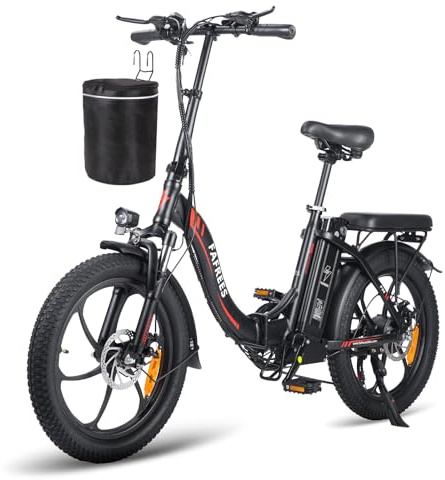 Fafrees F20 Ebike Klapprad 20 Zoll, Elektrofahrräder E Bike Herren Damen 250W 25km/h, City E-Bike 36V 18Ah/20Ah Akku Reichweite 140km, E-Fahrrad 3.0 Fat Tire