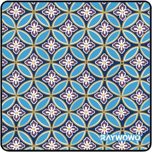 RAYWOWO Tissu Auto-adhésif Magique, Chiffon de Protection pour Appareil Photo, Chiffon de Nettoyage et de Rangement pour Reflex numérique (Trèfle, 45x45cm)