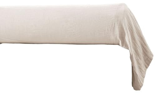 Taie de traversin 85x185 cm Gaze de Coton Naturel