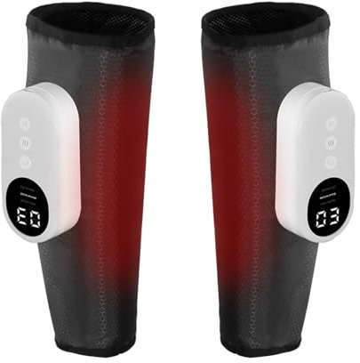 Masajeador de piernas con masajeador de pantorrillas térmico, diseño inalámbrico, 3 modos de masaje, masajea los músculos de los pies