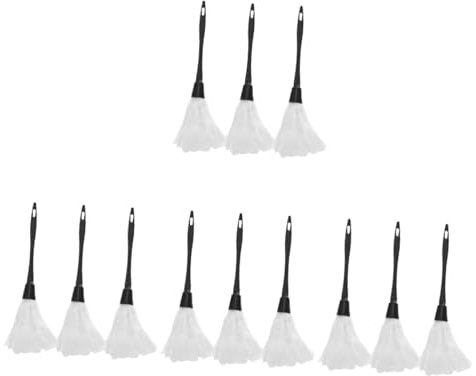 Healeved 12piezas Plumero Miniatura Para Niño Niña Duster De Pluma Para Fiestas y Espectáculos Accesorio De Limpieza Para Eventos Especiales