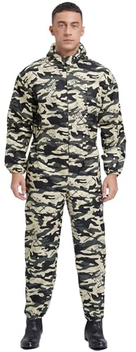 Alvivi Herren Arbeitsoverall Schutzanzug mit Kapuze Antistatischer Overall Jumpsuit Ganzkörperanzug Arbeitsanzug Werkstatt Anzug Arbeitskleidung