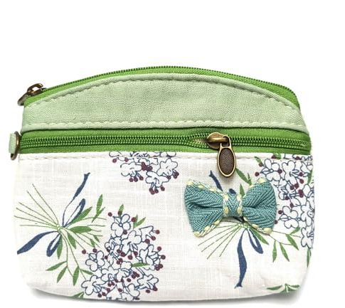 Coin Purse for Women Cute Small Wallets Change Purse Coin Pouch (Green)
