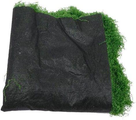 UKCOCO Muschio filamentoso simulato Artificiale Piante Artificiali per l'arredamento Esterno Piante finte all'aperto Scena Moss Pad Esterno Musco di tappeti Cotone Perlato Verde