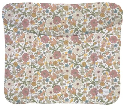 Ceba Baby® Wickelauflage 75x72 cm – Weiche Wickeltischauflage für Jungen & Mädchen – Wasserdicht & Abwaschbar – OEKO-TEX® 100 – Made in EU - Garten
