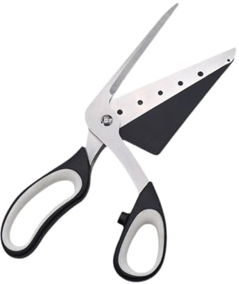 Sharplace Ciseaux à Pizza en Acier Inoxydable, Cadeau de qualité supérieure, Portables, multifonctionnels, Professionnels, Design détachable, Outil de découpe à