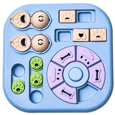 Aufbnach Hundespielzeug Mit Leckerli - Witziges Futter- & Denkspiel | Interaktives Intelligenzspielzeug Als Knobelspiel | Für Welpen Und Mittelkleine Hunde Zur Geistigen