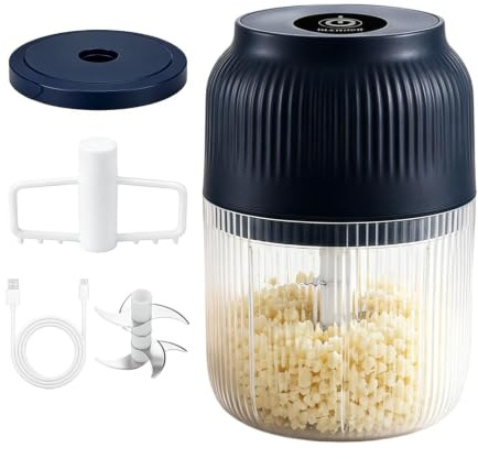 Mini Picadora Eléctrica de Alimentos Inalámbrica Portátil Recargable por