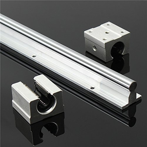 EsportsMJJ Sbr12 800 Mm Unterstützte Linear Schienen Schaft Stange Mit 2St Sbr12Uu Block Lager