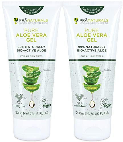PraNaturals Aloe Vera Pura Gel (paquete de 2)