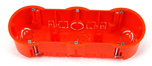 3 Stück Hohlwanddose 3-fach Schalterdose Abzweigdose Hohlraumdose Ø 60 x 60 mm