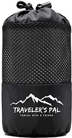 Traveler's Pal Saco de dormir de cabaña de 100% Duraweave – Saco de dormir de viaje – ligero y fino saco de dormir de verano (gris plata)