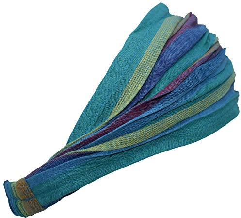 Gheri Cotton Elastic Hippie Bohemian Bandana Headband Washed Rainbow