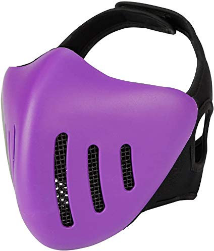 NC Masque De Protection pour Pistolet A Air Demi-Visage, Masque en Maille Métallique pour Demi-Visage Chevalier/Pistolet A Air/Paintball/Pistolet BB/Jeu CS/Chasse/Tir